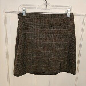 Plaid mini skirt